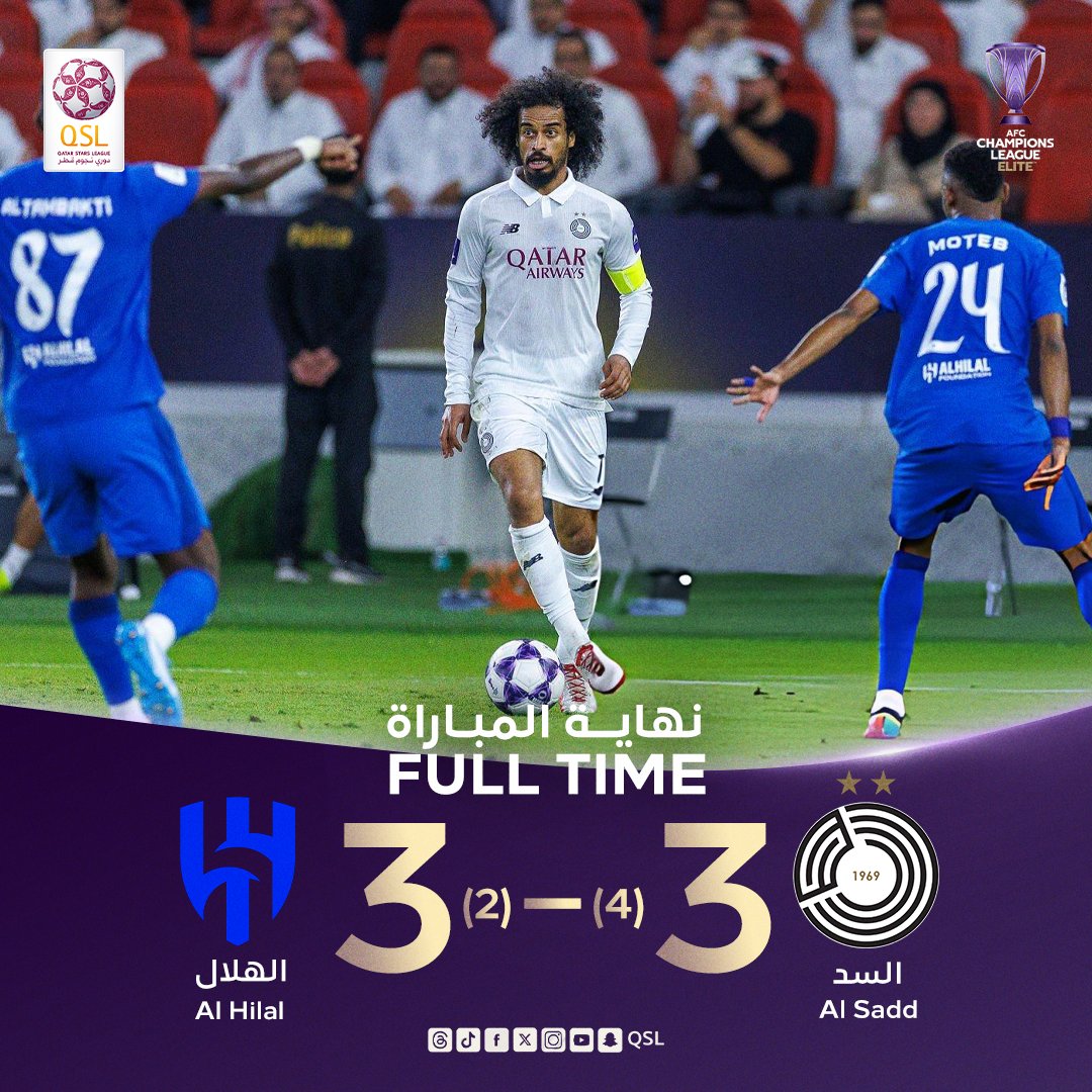 Al Sadd ăn mừng chiến thắng kịch tính trước Al Hilal